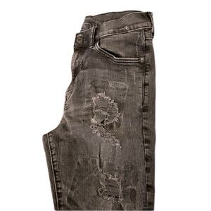 H & M skinny destroyed jeans